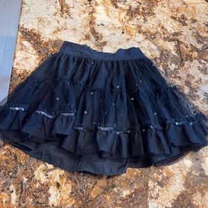 GAP Girls kids size 10 (large) navy blue skirt with sequins NWT